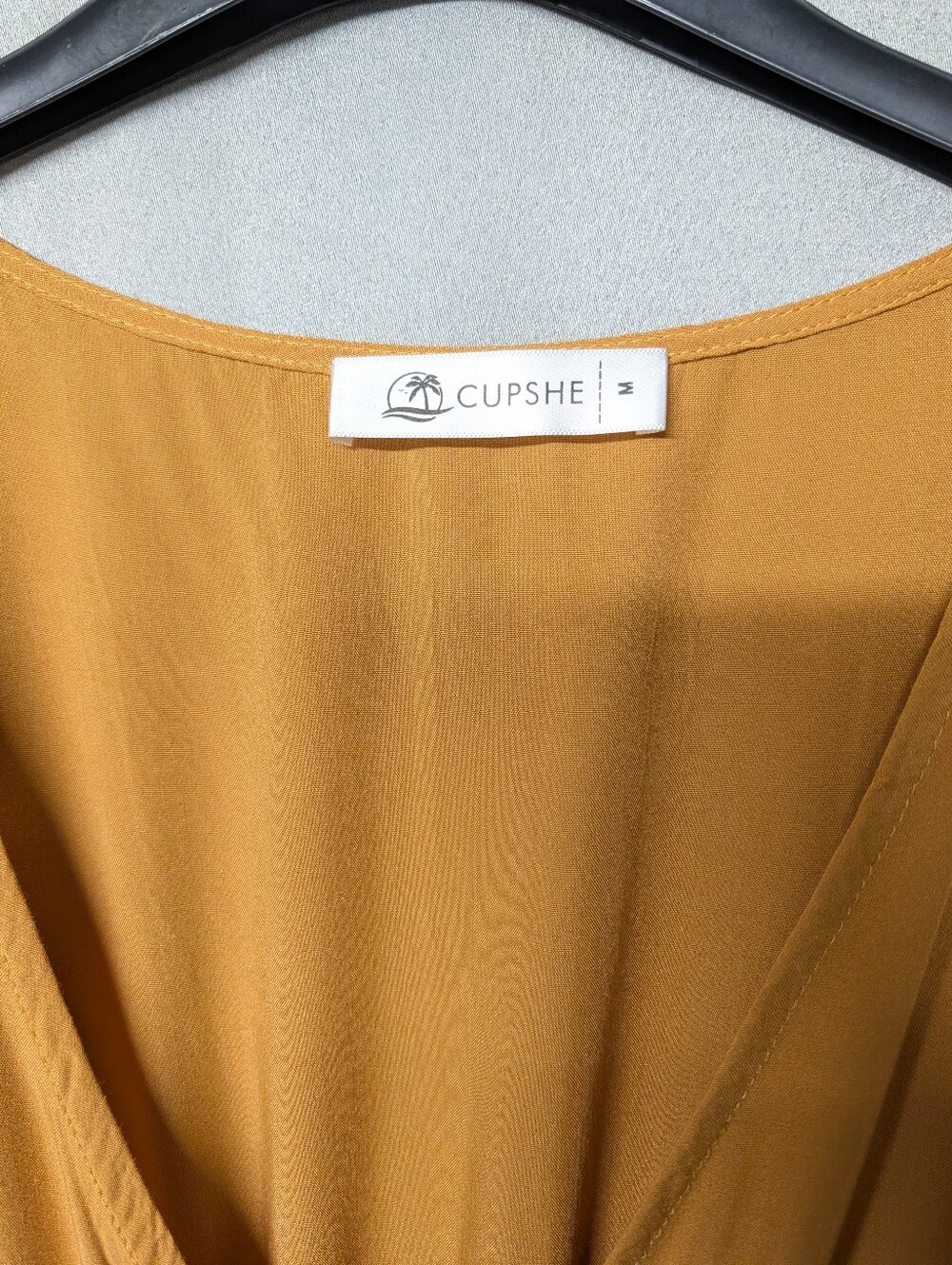 Cupshe Sleeveless Golden Mustard High-Low Maxi Dress Size Medium - Picture 6 of 9